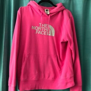 The North Face- pink sweatshirt.